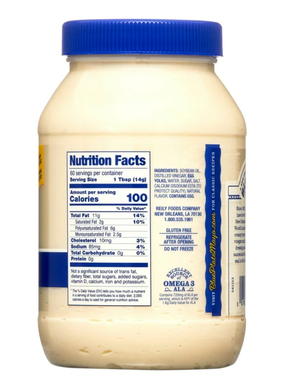 Blue Plate Real Mayonnaise, 30 fl oz (Pack of 4)