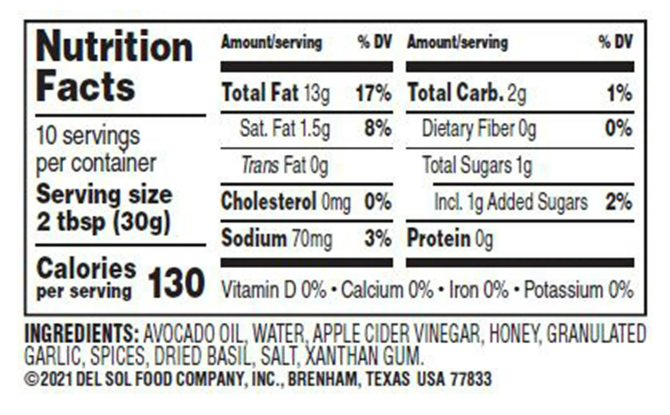 BRIANNAS Avocado Oil Dairy Free Garden Ranch Dressing, 10 FL OZ (Pack of 2)