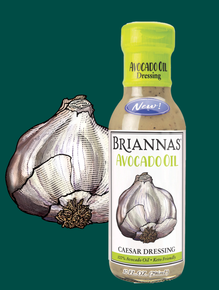 BRIANNAS Avocado Oil Caesar Dressing, 10 fl oz (Pack of 2)
