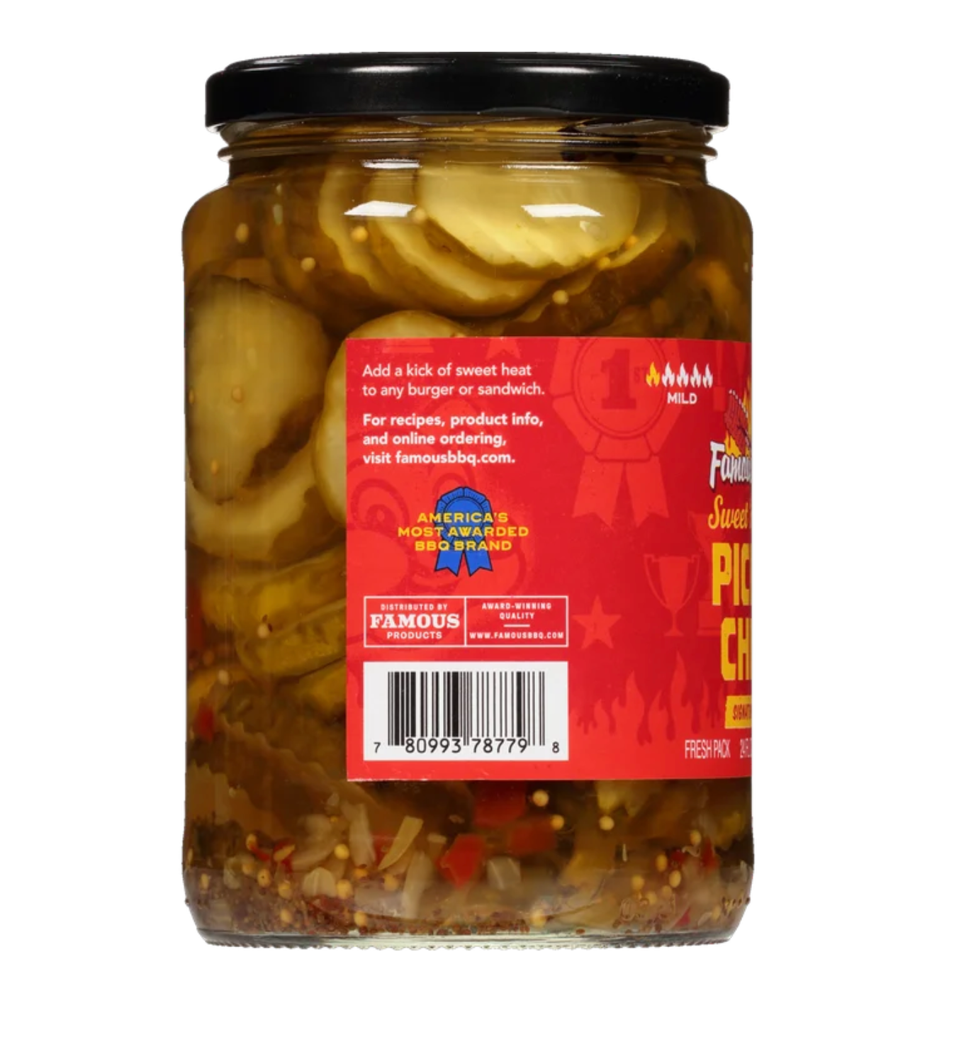 Famous Dave's BBQ Signature Spicy Pickle Chips (Pack of 3)