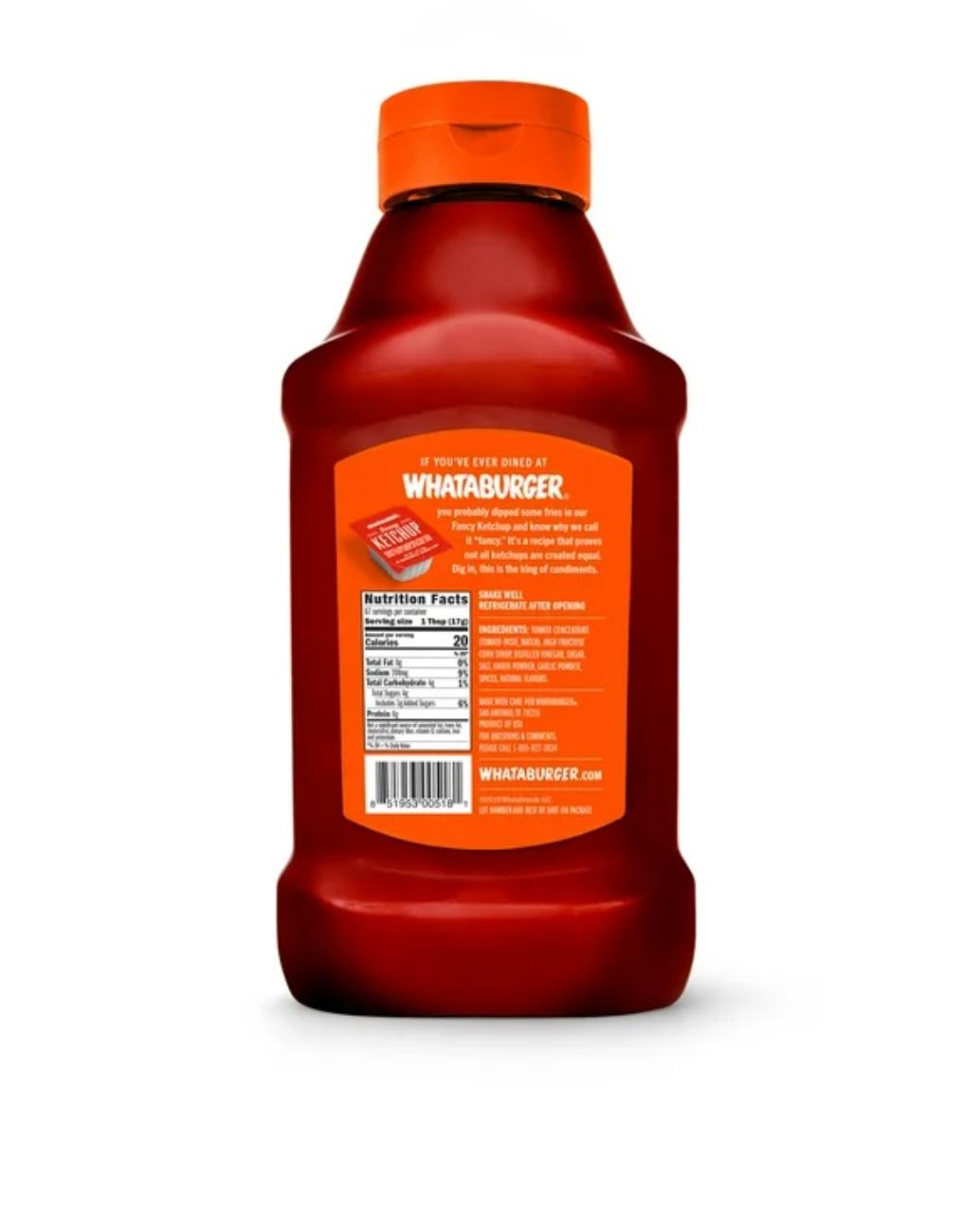 Whataburger Fancy Ketchup, 40oz (Pack of 2)
