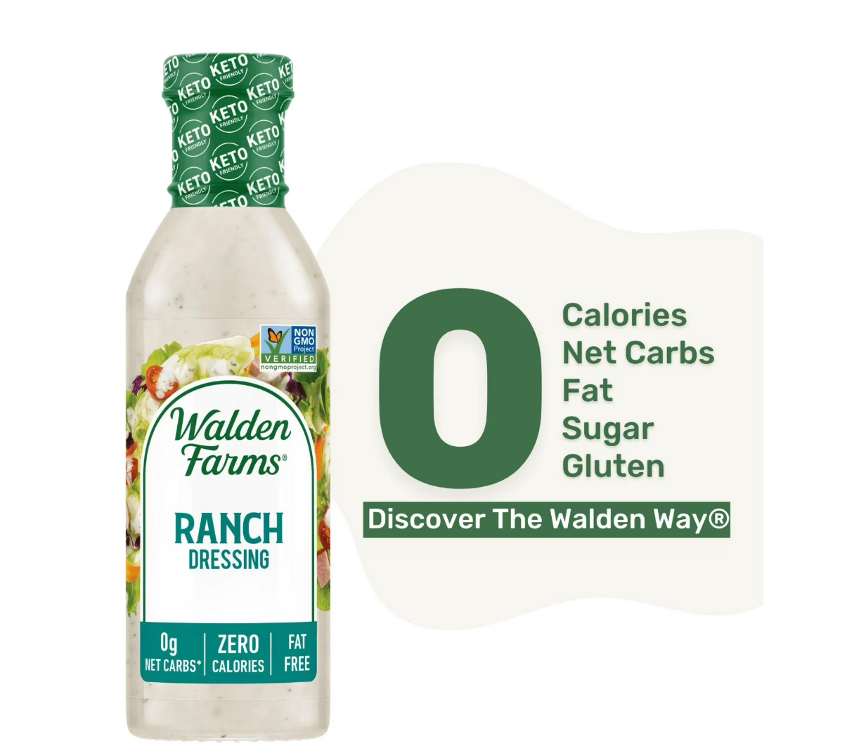 Walden Farms Calorie Free Dressing Ranch 12 fl oz (Pack of 3)