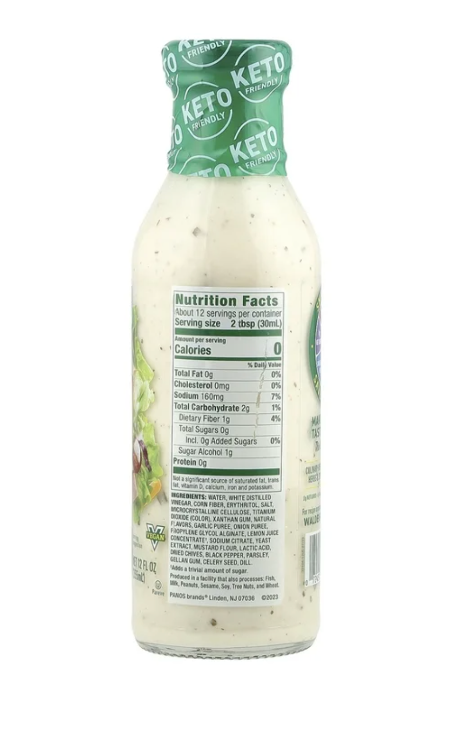 Walden Farms Calorie Free Dressing Ranch 12 fl oz (Pack of 3)