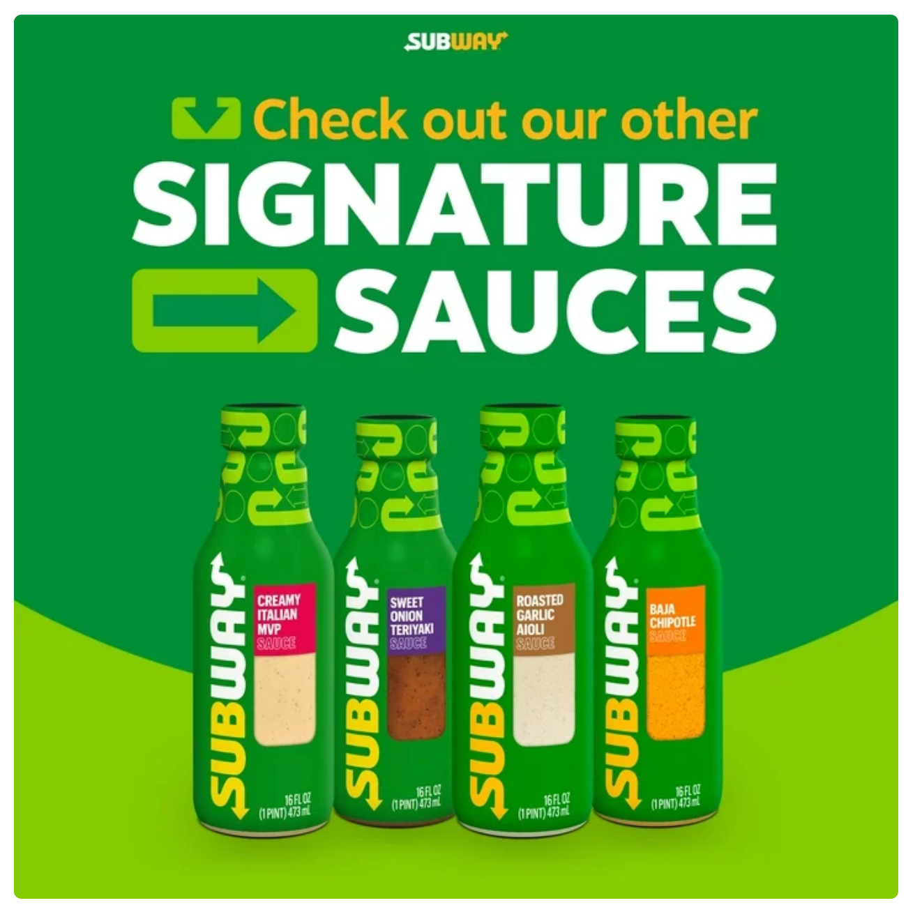 Subway Roasted Garlic Aioli Sauce, 16 fl oz (Pack of 3)