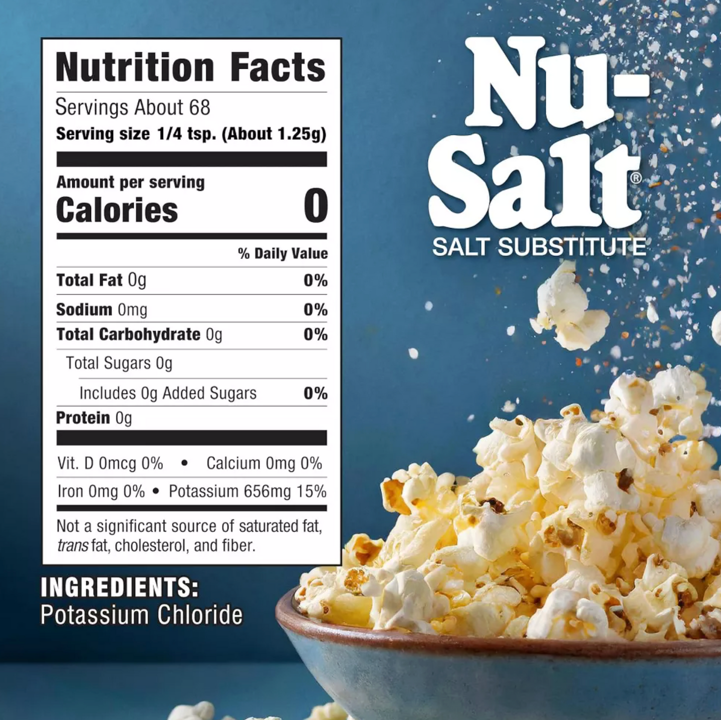 Nu-Salt Salt Substitute, 3 Oz (Pack of 4)
