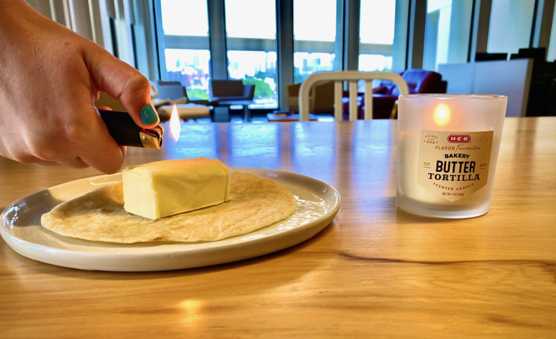 H‑E‑B Flavor Favorites Bakery Butter Tortilla Scented Candle, 14oz