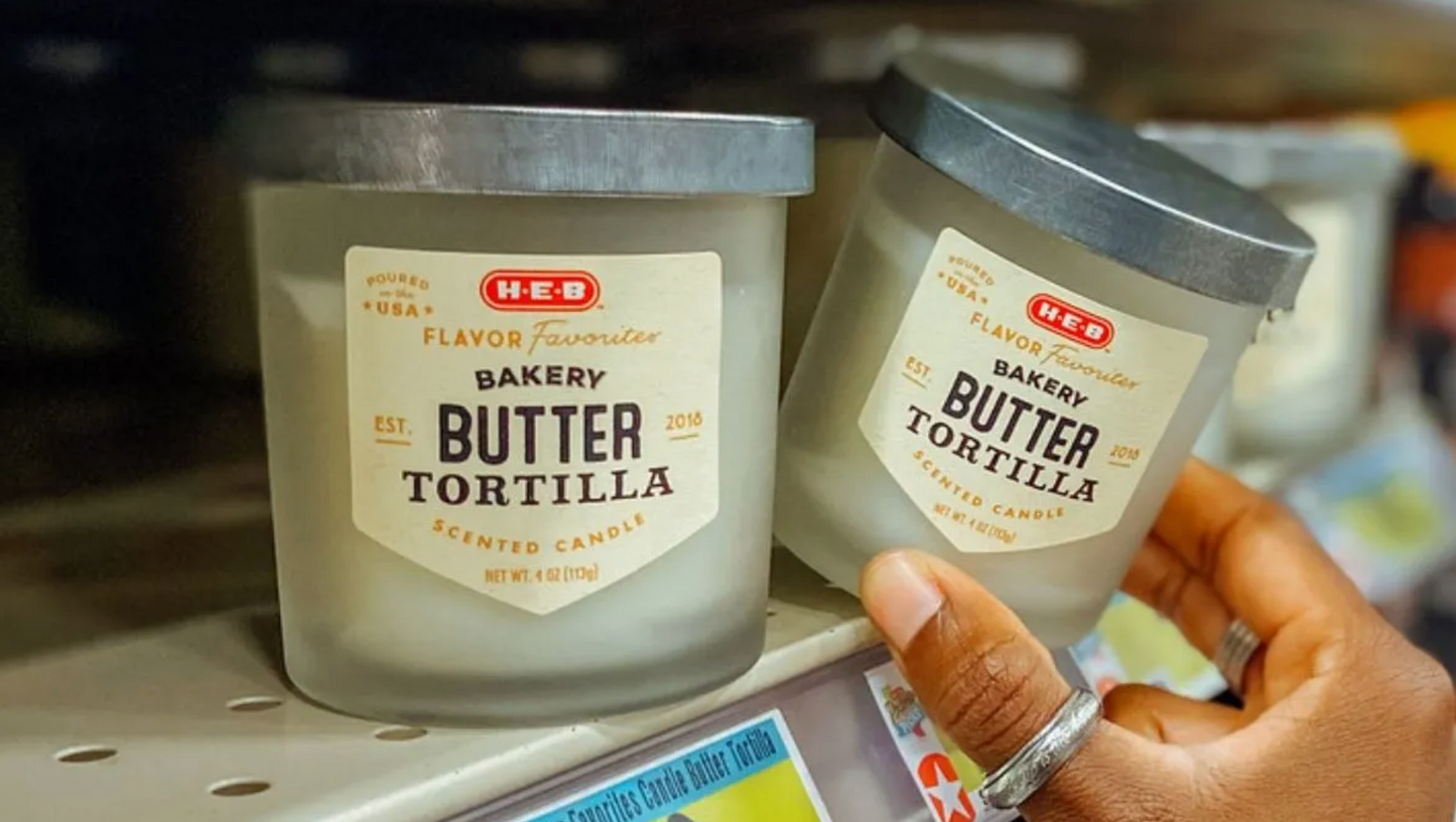 H‑E‑B Flavor Favorites Bakery Butter Tortilla Scented Candle, 14oz