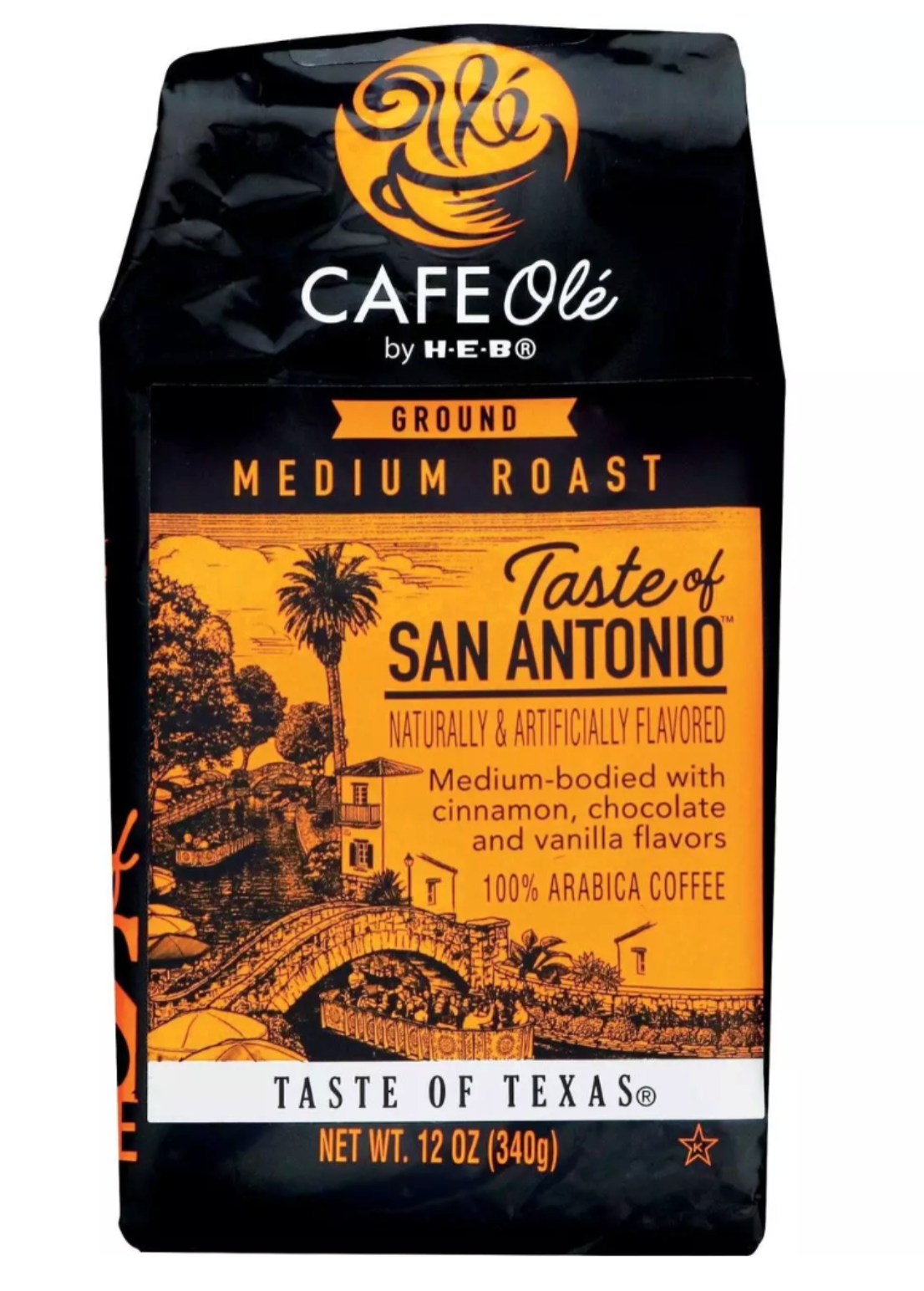 CAFE Olé by H‑E‑B Taste of San Antonio Medium Roast Ground Coffee, 12oz
