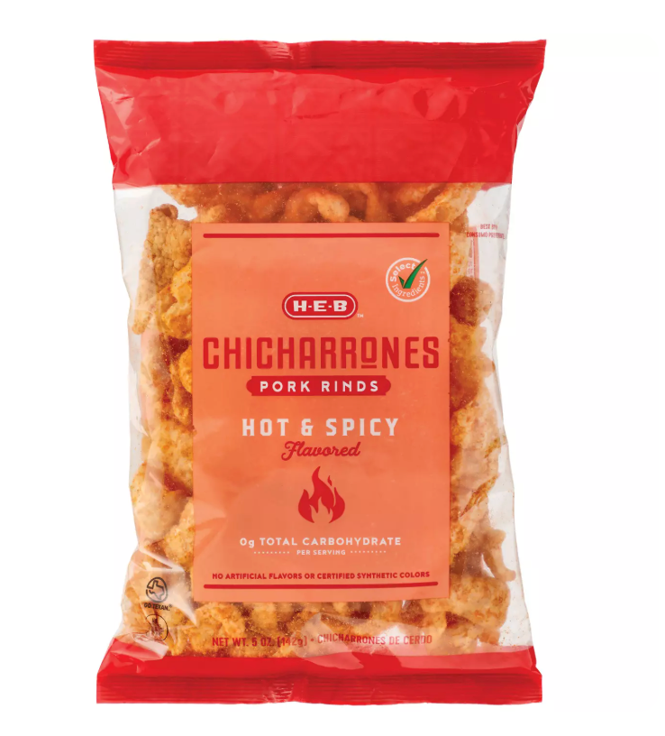 H‑E‑B Chicharrones Pork Rinds - Variety Pack (5oz Each)