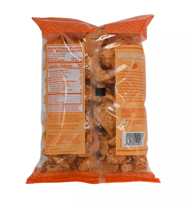 H‑E‑B Chicharrones Pork Rinds - Habanero (Pack of 2)