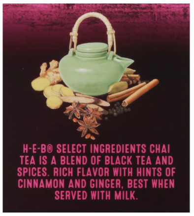 H‑E‑B Chai Black Tea Bags, 20 ct, 1.6 oz (Pack of 2)