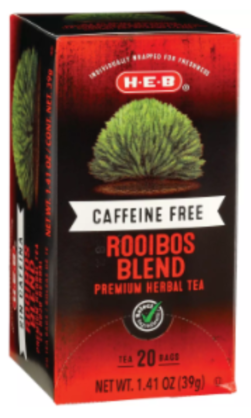 H‑E‑B Caffeine Free Red Rooibos Herbal Tea Bags, 20 ct, 1.41 oz