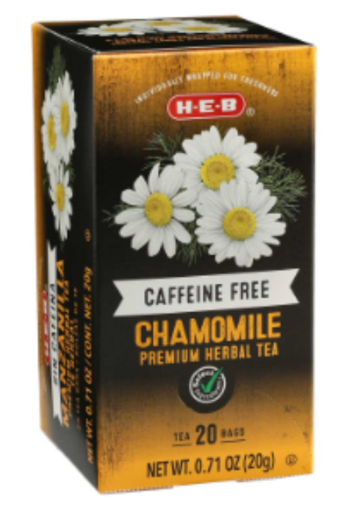 H‑E‑B Premium Caffeine Free Chamomile Herbal Tea Bags, 20 ct, 0.71 oz