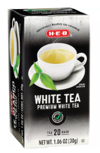 H‑E‑B Premium White Tea Bags, 20 ct, 1.06 oz