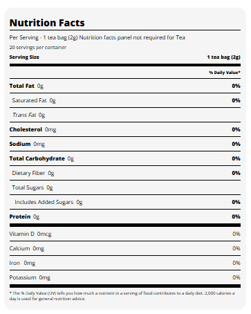 H‑E‑B Premium Green Tea Bags, 20 ct, 1.41 oz