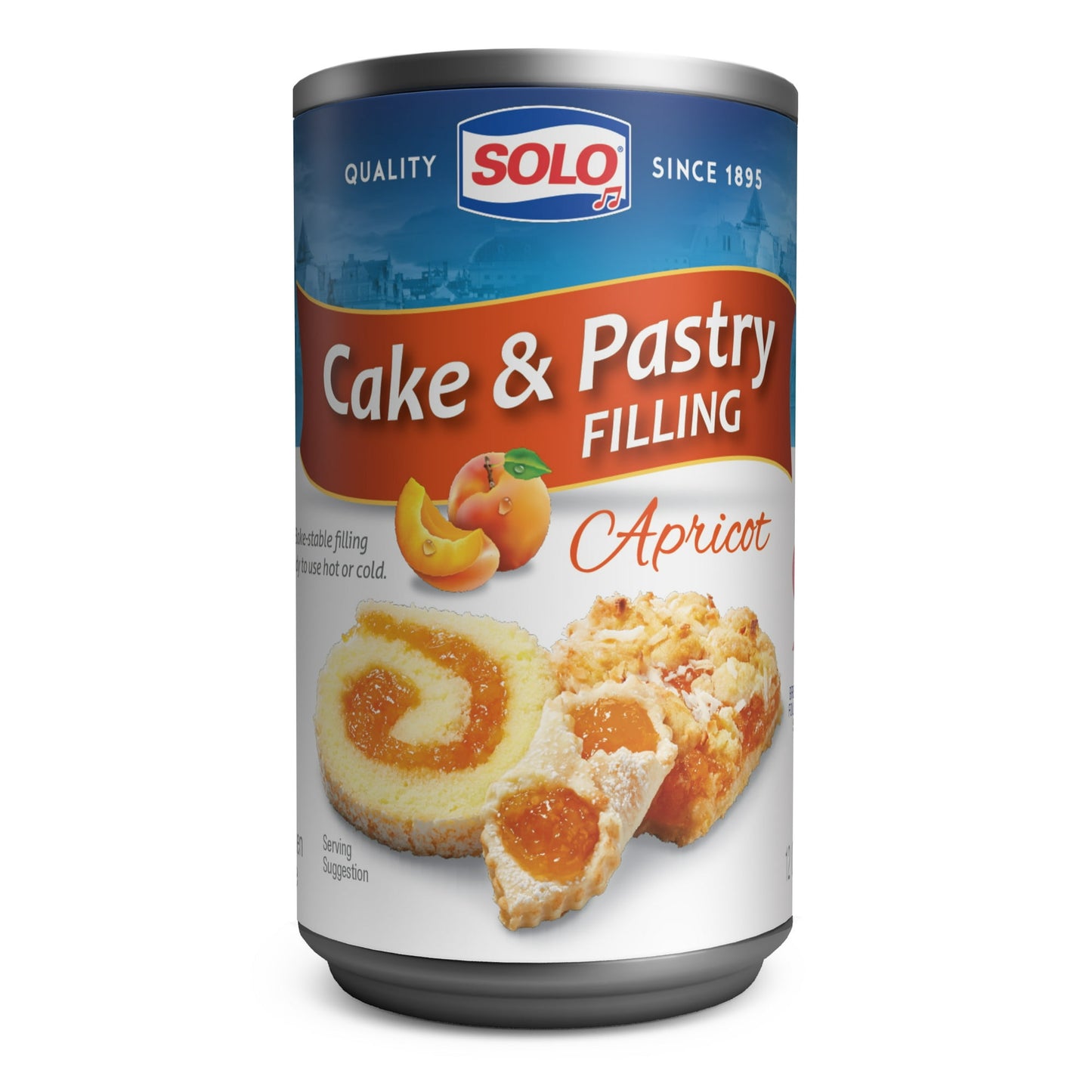 Solo Gluten-Free Apricot Cake & Pastry Paste Filling, 12 oz