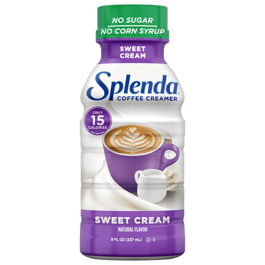 Splenda Sugar Free, Low Calorie Sweet Cream Coffee Creamer, 8 fl Ounces Bottle, Pack of 4