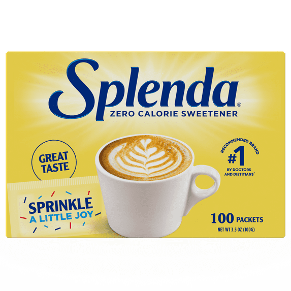 Splenda Zero Calorie Sweetener, Sugar Substitute Packets - 100CT (Pack of 2)