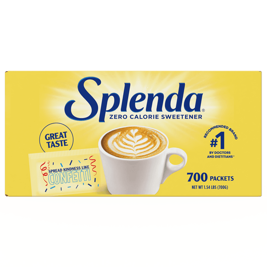 Splenda Zero Calorie Sweetener, Sugar Substitute Packets, 700 Count, Cardboard Box (Pack of 2)