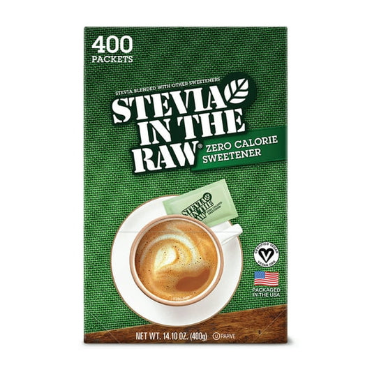 Stevia in the Raw Vegan Zero Calorie Sweetener, Sugar Substitute, 14.10 oz, 400 Count (Pack of 2)