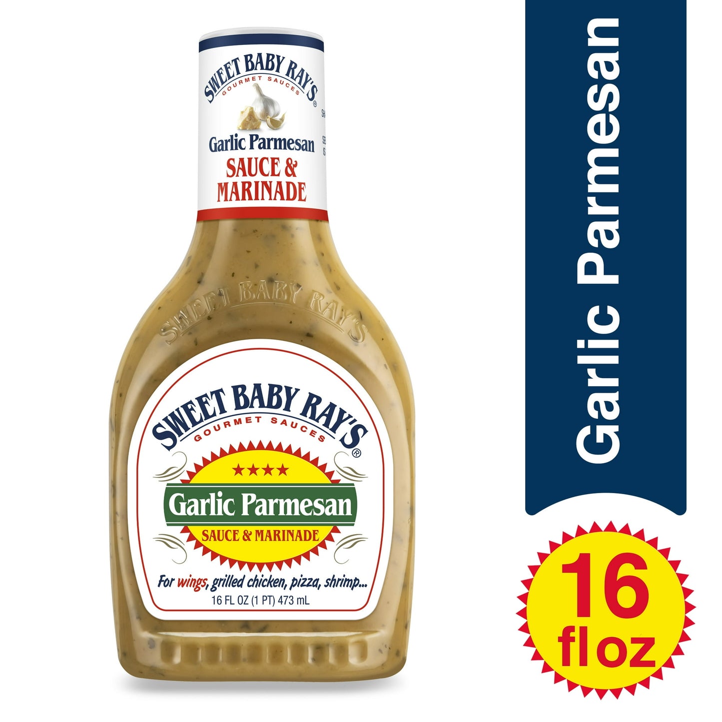 Sweet Baby Ray's Garlic Parmesan Sauce & Marinade 16 fl oz, Pack of 4