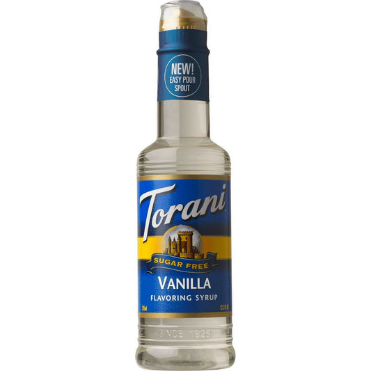 Torani Sugar-Free Vanilla Syrup, Authentic Coffeehouse Syrup, 12.7 oz (Pack of 2)