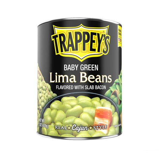Trappey's Green Lima Beans with Bacon, 15.5 oz., Can