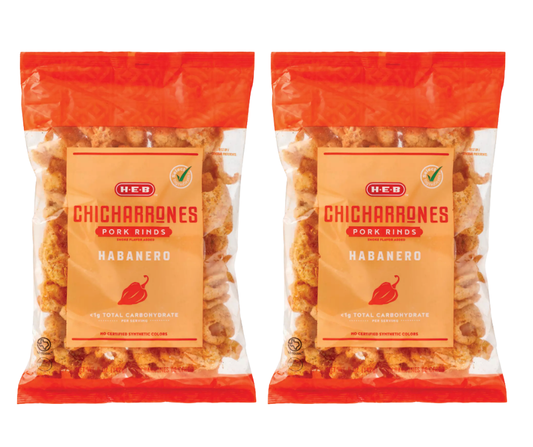 H‑E‑B Chicharrones Pork Rinds - Habanero (Pack of 2)