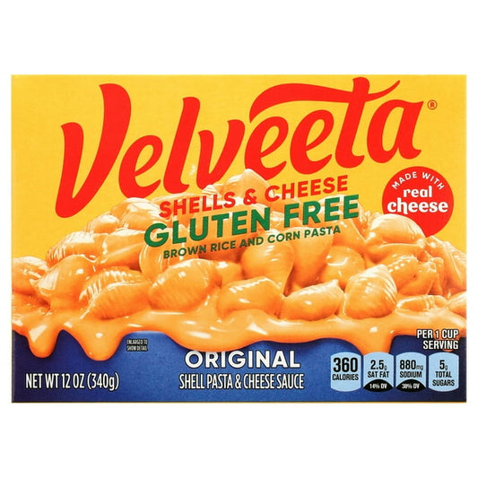 Velveeta Gluten Free Shells & Cheese, 12 oz Box, Pack of 2