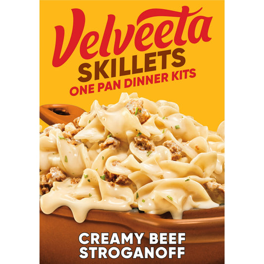 Velveeta Skillets Creamy Beef Stroganoff Pasta Dinner Kit, 11.6 oz Box, Pack of 2