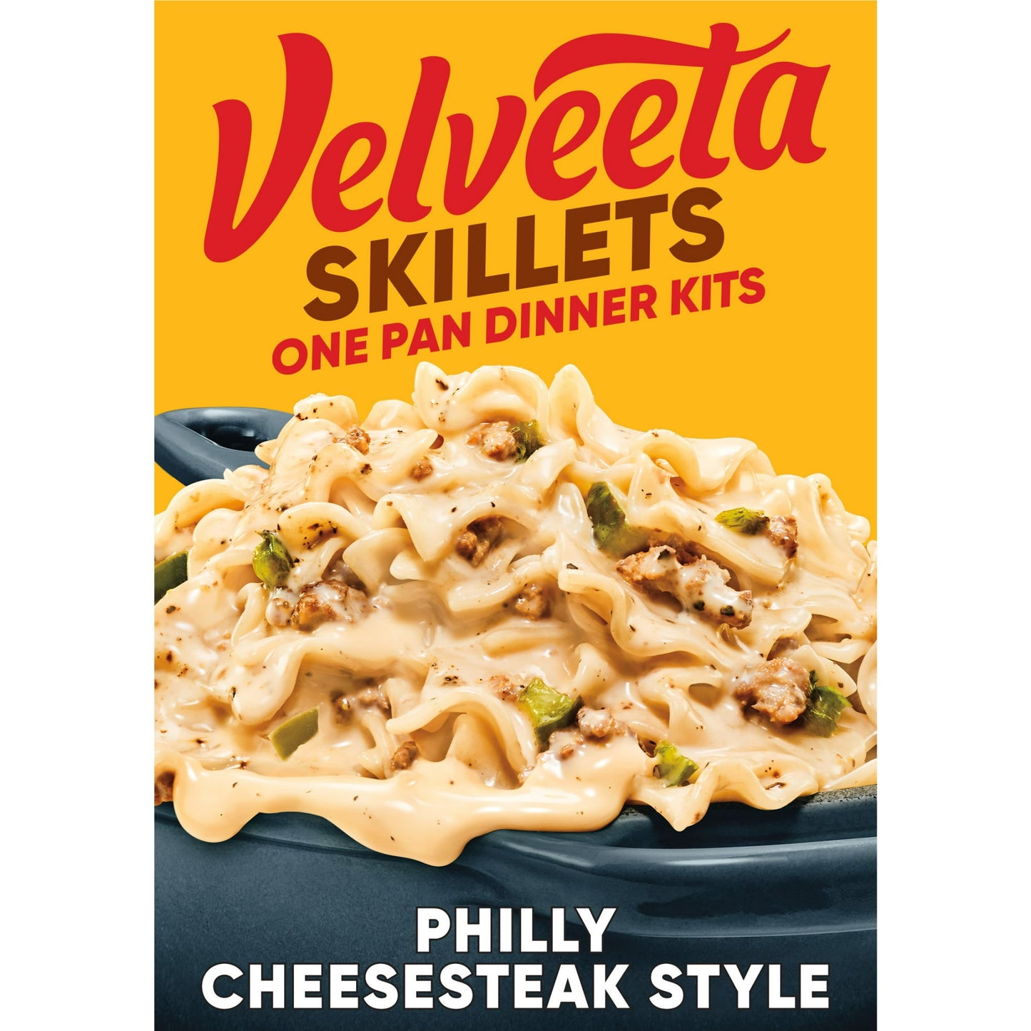Velveeta Cheesy Skillets Dinner Kit Philly Cheesesteak Style, Box, 12.2 oz Pack of 4
