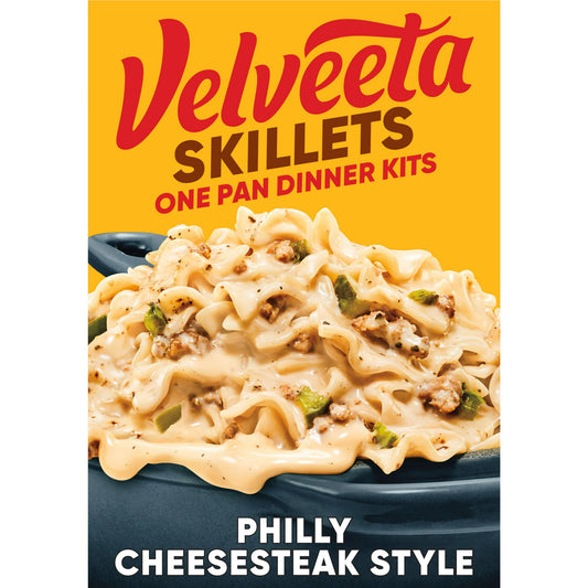 Velveeta Cheesy Skillets Dinner Kit Philly Cheesesteak Style, Box, 12.2 oz Pack of 2