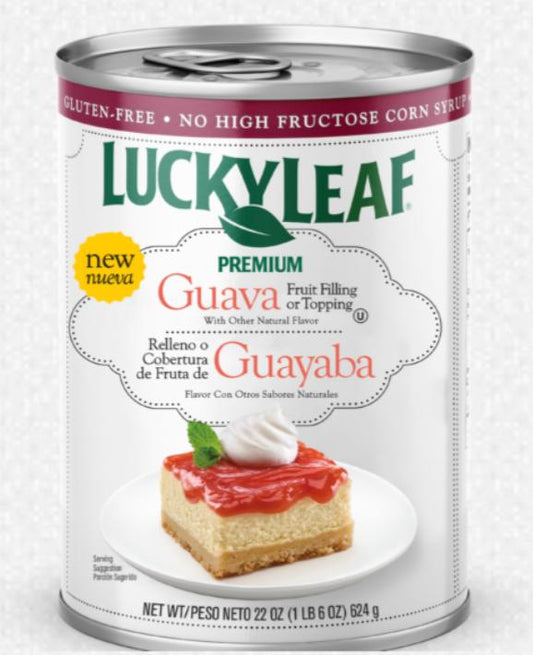 Lucky Leaf Premium Guava Fruit Filling & Topping – 22 oz, Pack of 2
