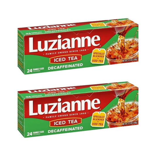Luzianne Decaffeinated Iced Tea Bags 24 ct. Box (Pack of 2)