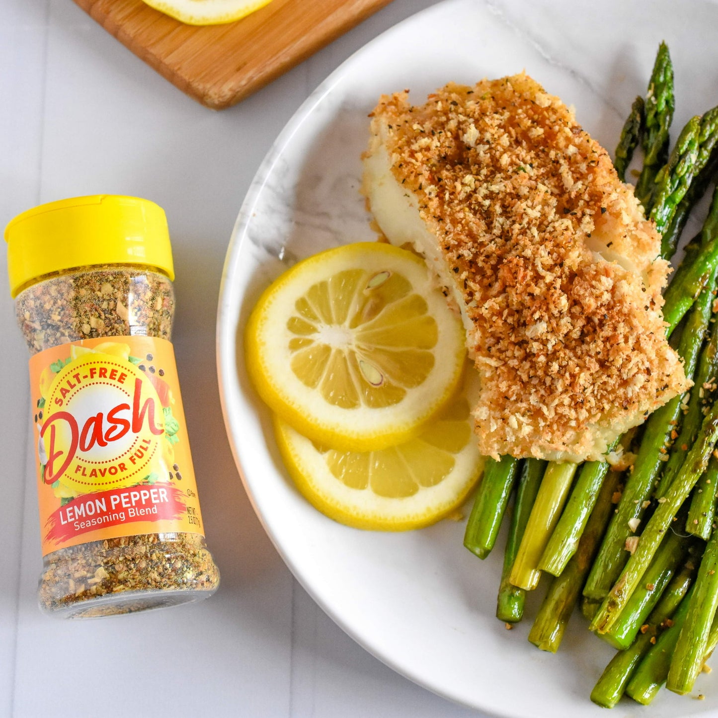 Dash Lemon Pepper Seasoning Blend, Kosher, Salt-Free, 2.5 oz Shaker (Pack of 4)