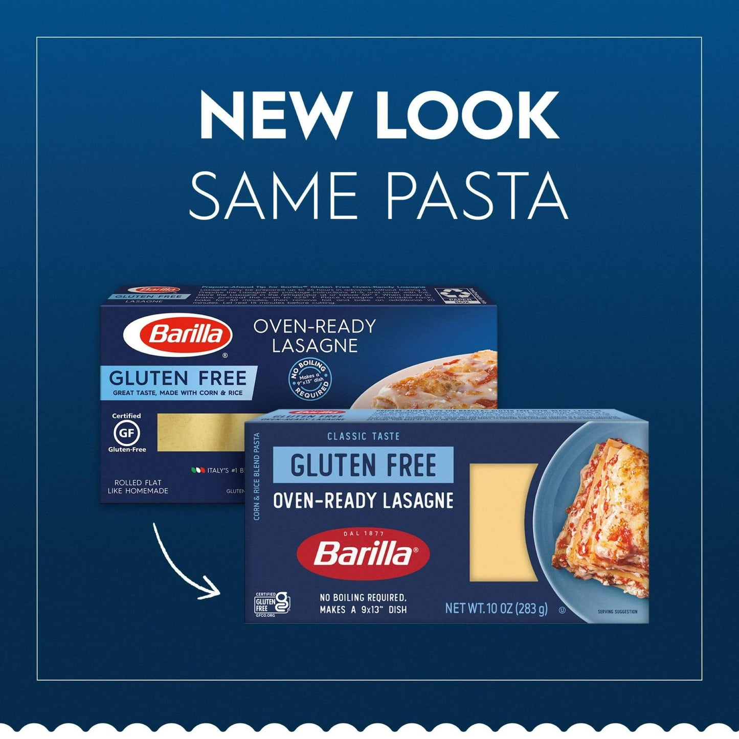 Barilla Gluten Free Oven Ready Lasagna Pasta, 10 oz (Pack of 4)