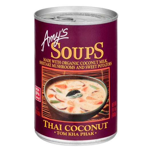 Amy's Tom Kha Phak Thai Coconut Soup - 14.1 oz, Pack of 4