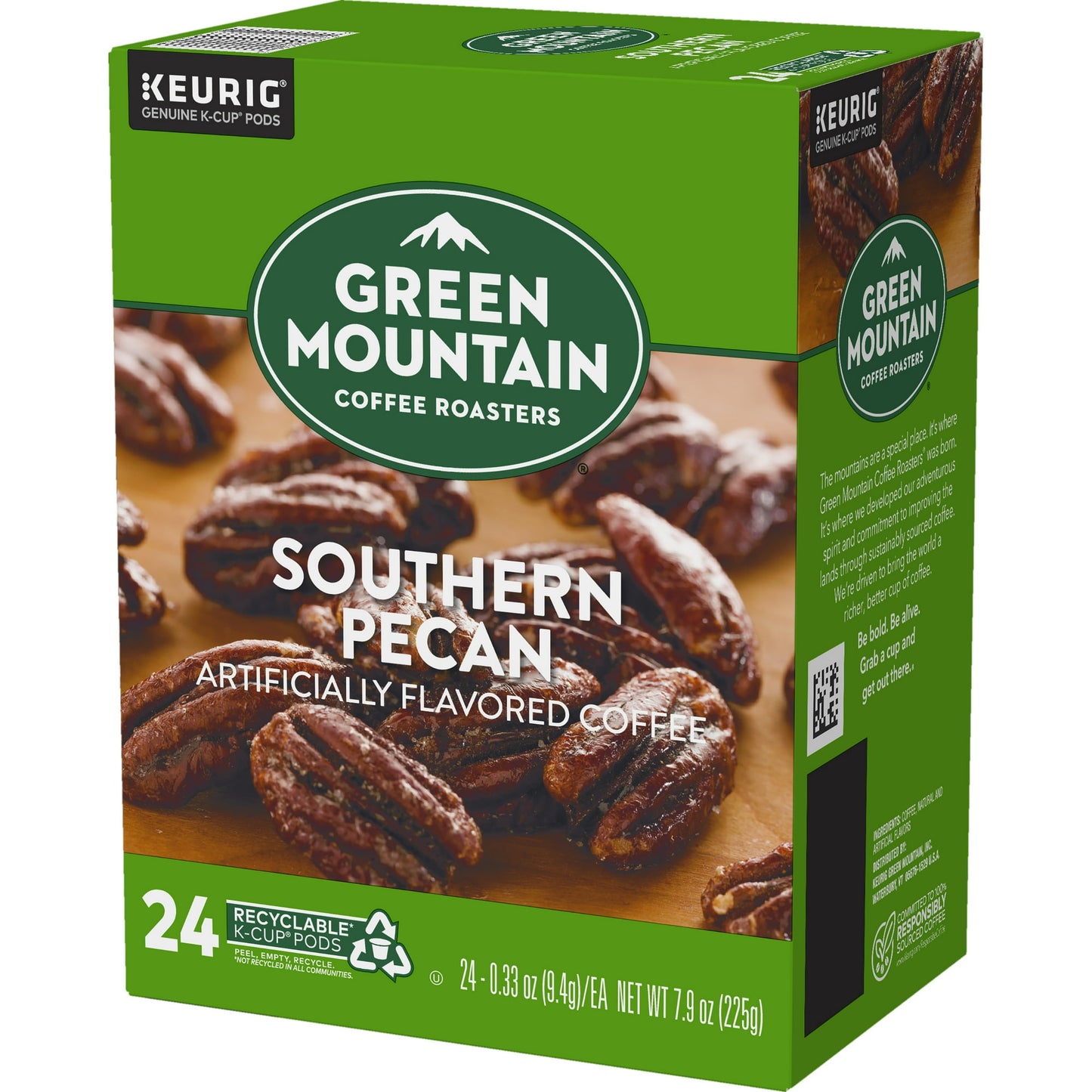 Green Mountain Coffee Southern Pecan, Flavored Keurig K-Cup Coffee Pods, Light Roast, 24 Count
