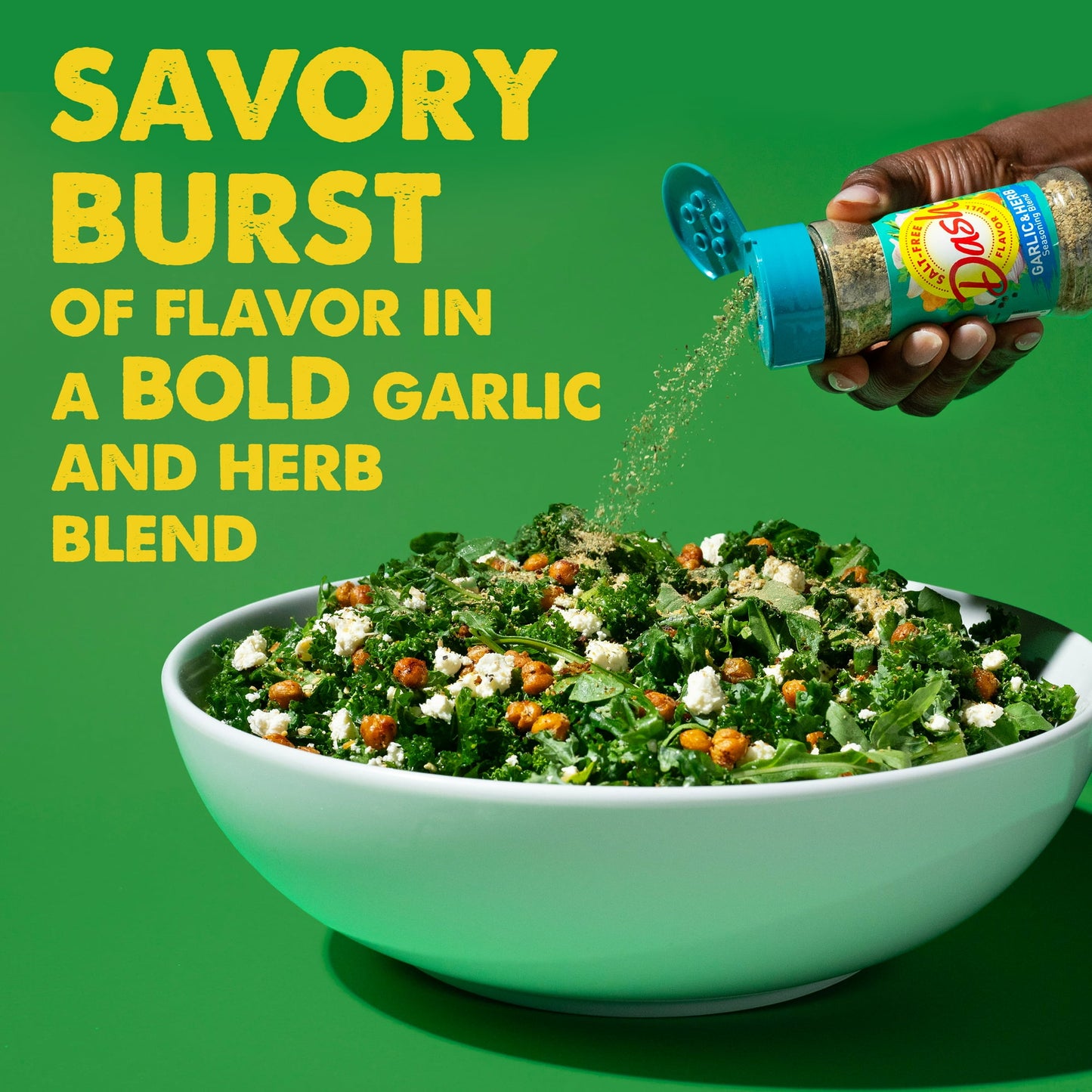 Dash Garlic & Herb Seasoning Blend, Salt Free Kosher, 2.5 oz (Pack of 4)