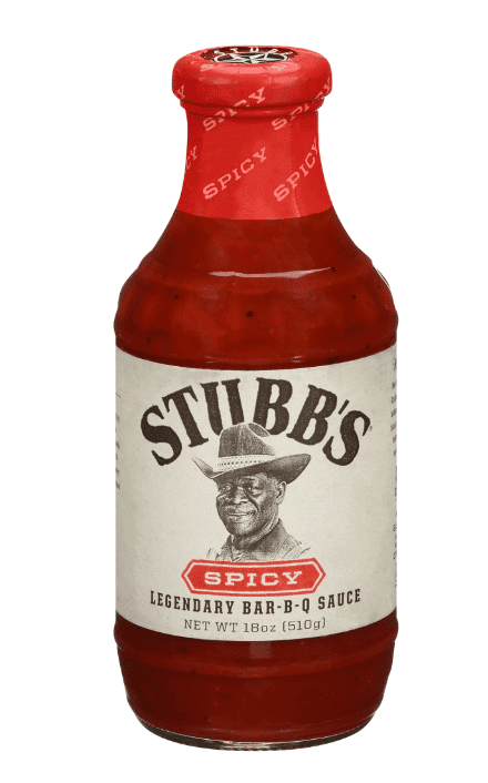 Stubb's Gluten Free Spicy Barbecue Sauce, 18 oz Bottle (Pack of 4)