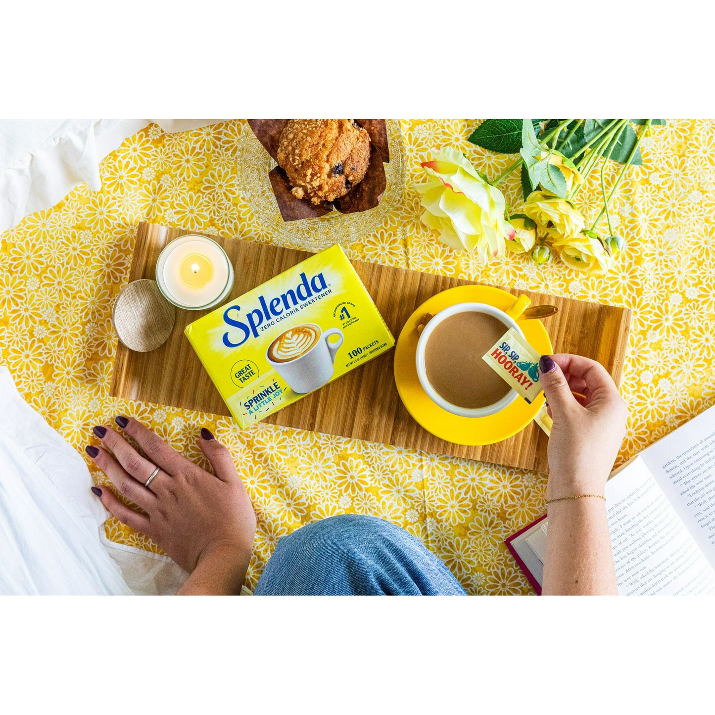 Splenda Zero Calorie Sweetener, Sugar Substitute Packets - 100CT (Pack of 2)