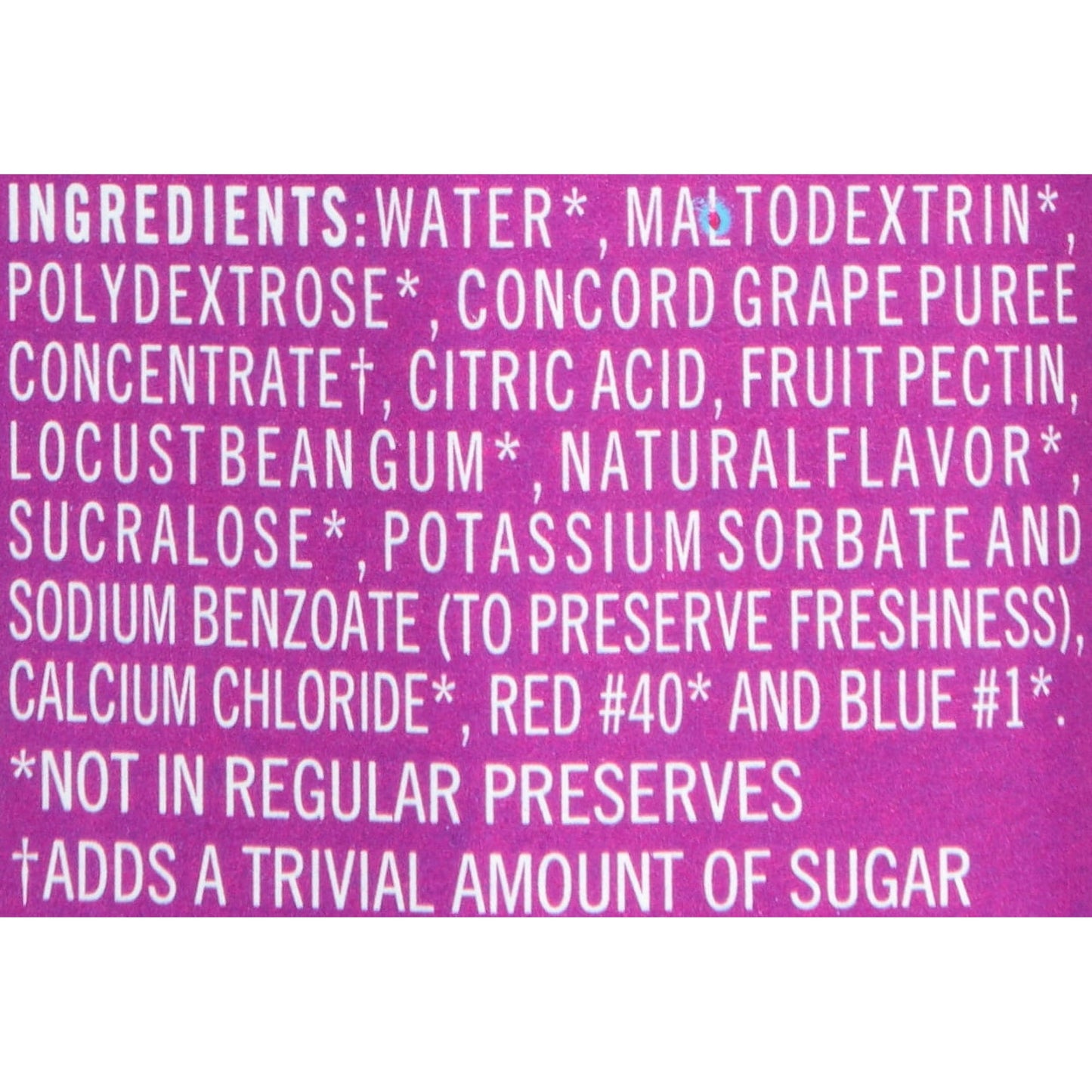 Polaner Sugar Free with Fiber Jam Variety Pack - Concord Grape & Strawberry, 1 Jar Each (13.5 oz)