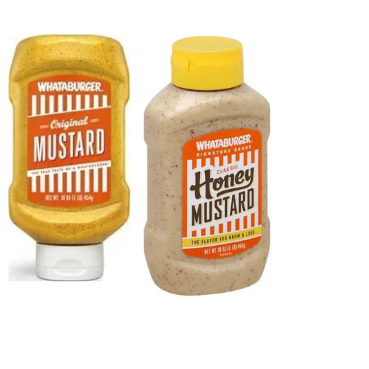 Whataburger Original Mustard and Whataburger Classic Honey Mustard, 16 oz