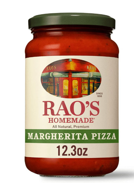 Rao's Homemade Margherita Pizza Sauce 12.3 oz - All Natural, Slow-Simmered (Pack of 2)