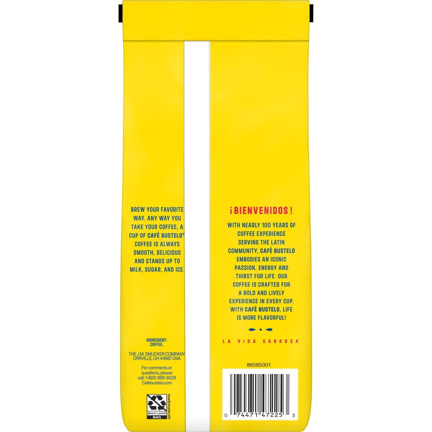 Cafe Bustelo Light Roast Ground Coffee, 11 oz Bag