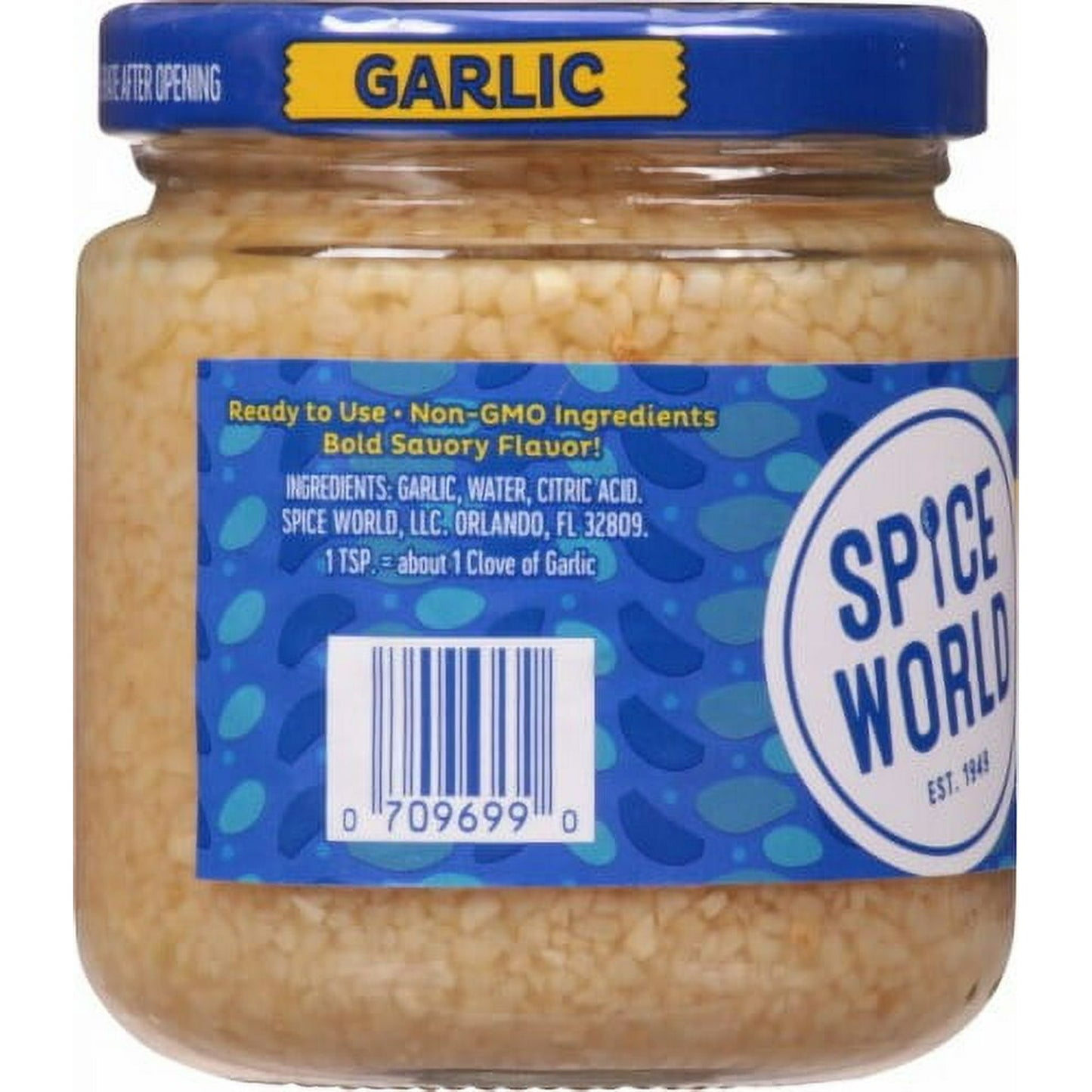 Spice World Minced Garlic, 8 oz (Pack of 2)