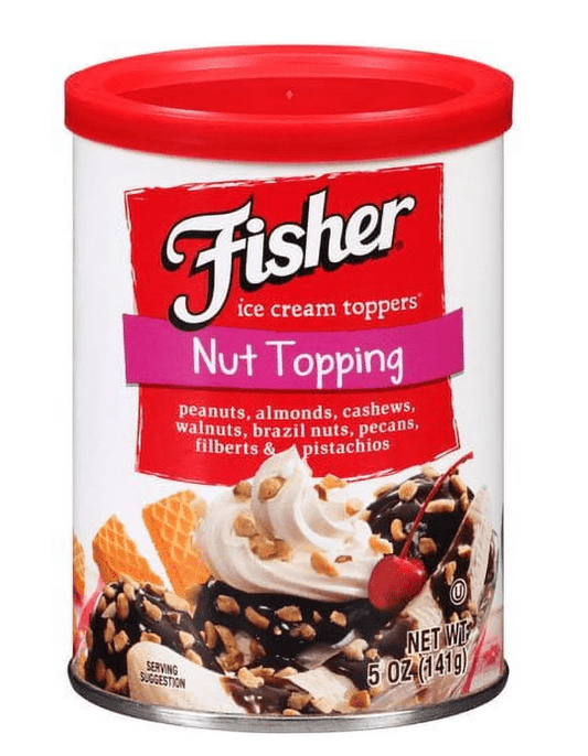 Fisher Nut Topping Ice Cream Toppers, 5 Oz. (Pack of 4)