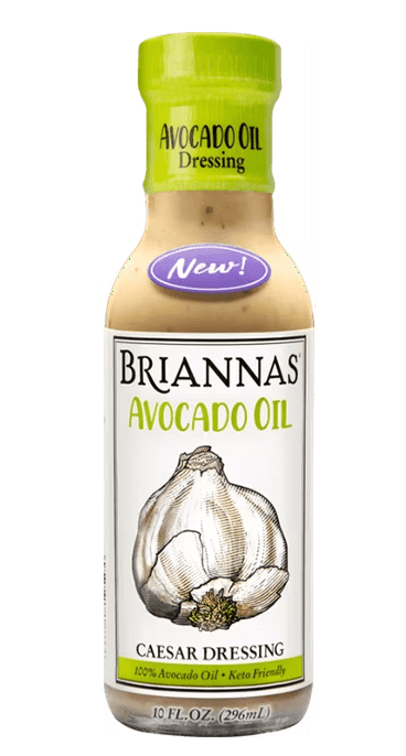 BRIANNAS Avocado Oil Caesar Dressing, 10 fl oz (Pack of 2)