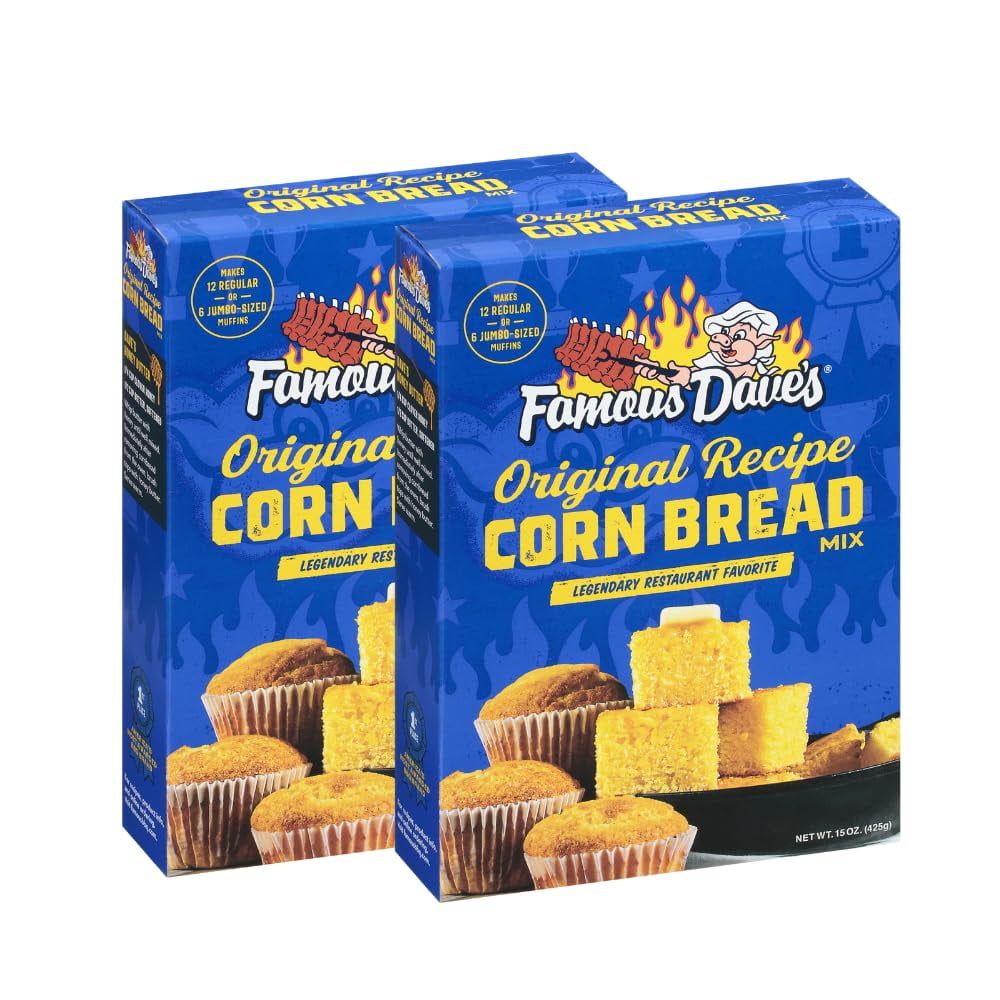 Famous Dave's Original Recipe Corn Bread Mix, 15oz (Pack of 2)