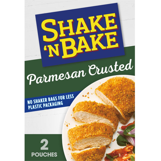 Shake 'N Bake Parmesan Crusted Seasoned Coating Mix, 4.75 oz Box, 2 Count Packets